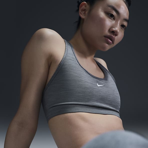 Nike grey sports bra cheap